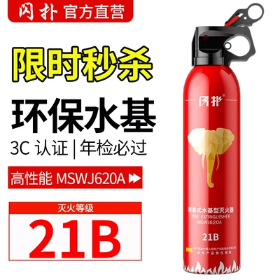 Car-Mounted Fire Extinguisher 2026 New Model High Temperature Resistant Explosion-Proof 21B Water-Based for Home and Private Car Use 3C Certified Portable (Vehicle fire extinguisher) - lucky-red-620ml-annual-inspection-guaranteed-21b-fire-extinguishing-level-no-gifts