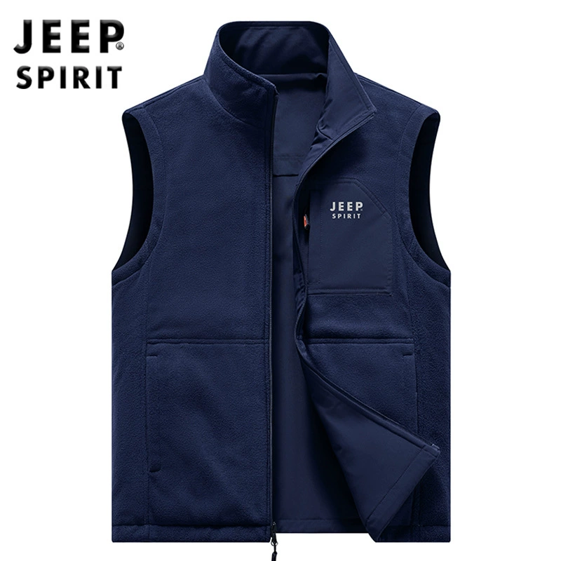 Двусторонняя демисезонная безрукавка Jeep, мужская куртка без рукавов, большой размер