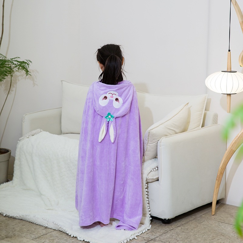 Toalla de baño para niños de dibujos animados capa para adultos con capucha para hombres y mujeres, los niños grandes pueden usar una bata de baño de secado rápido que absorbe agua, baño con capucha