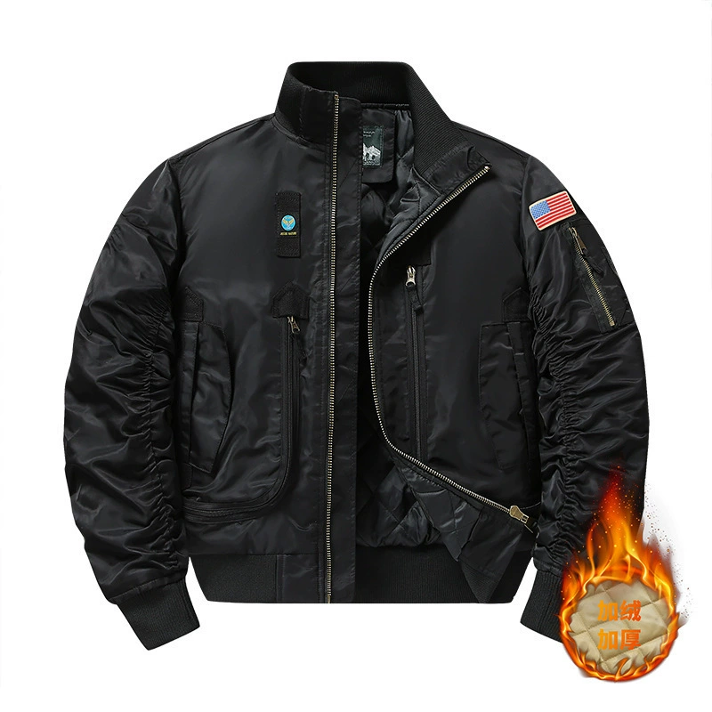 Retro capacious jacket, (Cross-border trading), American style, plus size, increased thickness
