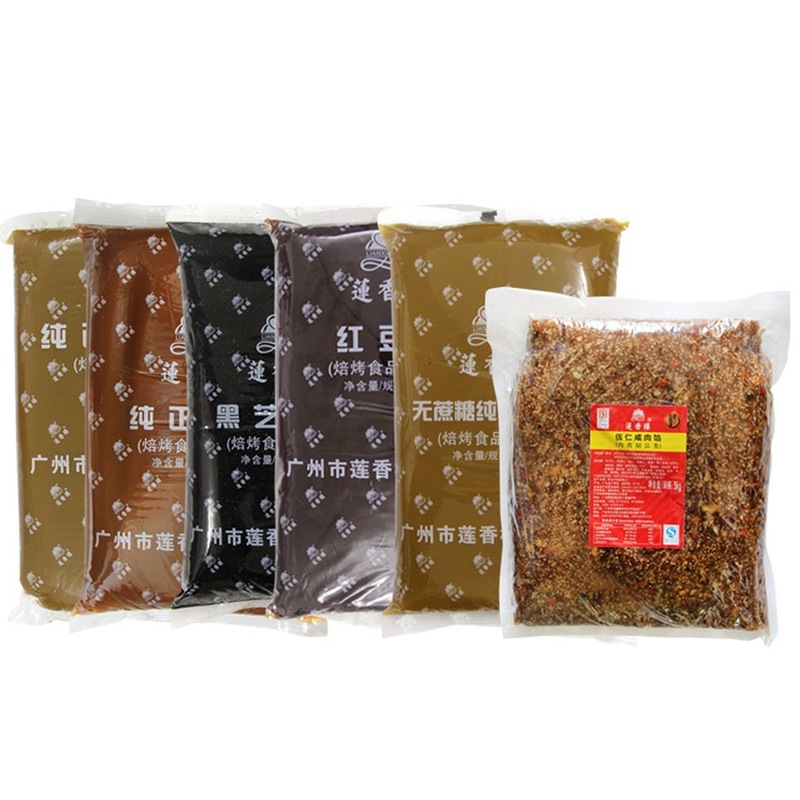 莲香楼冰皮月饼馅料红豆沙馅泥白莲蓉五仁黑芝麻椰蓉水果凤梨5kg|undefined