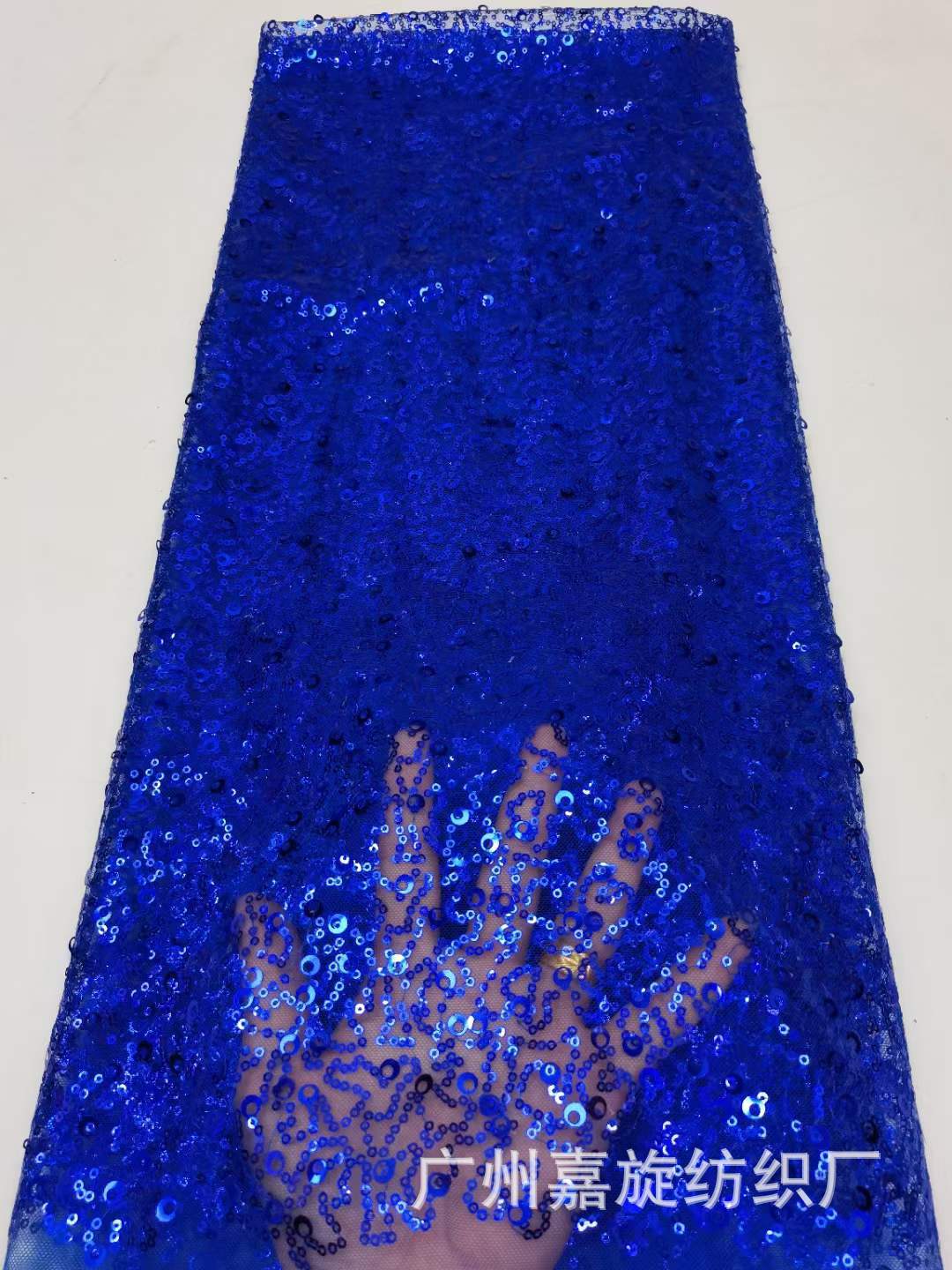 En stock suministro pieza al azar de encaje bordado tela moda ropa para niños tutú vestido boda lentejuelas bordado JX4033
