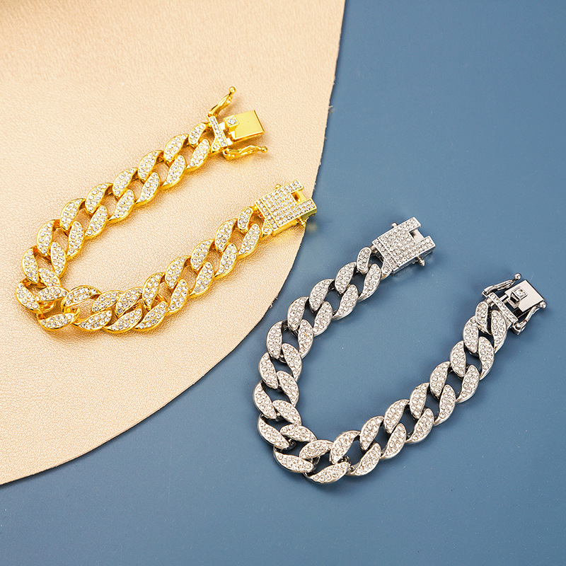 Cuban Link Bracelet Men’s Fine Diamond Chain Jewellery Classic_voghion.com