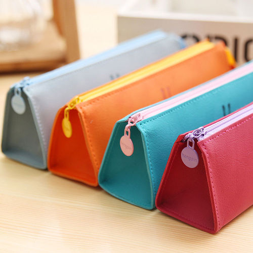 Korean simple large-capacity pencil bag, small and fresh girl's stationery bag ins Japanese pencil case for junior high school students and high school students