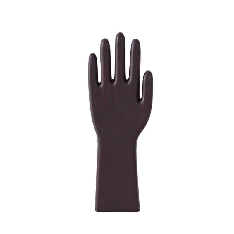 Moderno simple estilo ins cerámica Palma decoración joyería rack anillo de almacenamiento decoración modelo suave Decoración