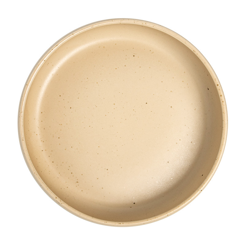 Cerámica de sésamo esmaltada de estilo retro tazón de cubiertos domésticos tazón de sopa de langosta tazón de pescado de chupa tazón de verduras