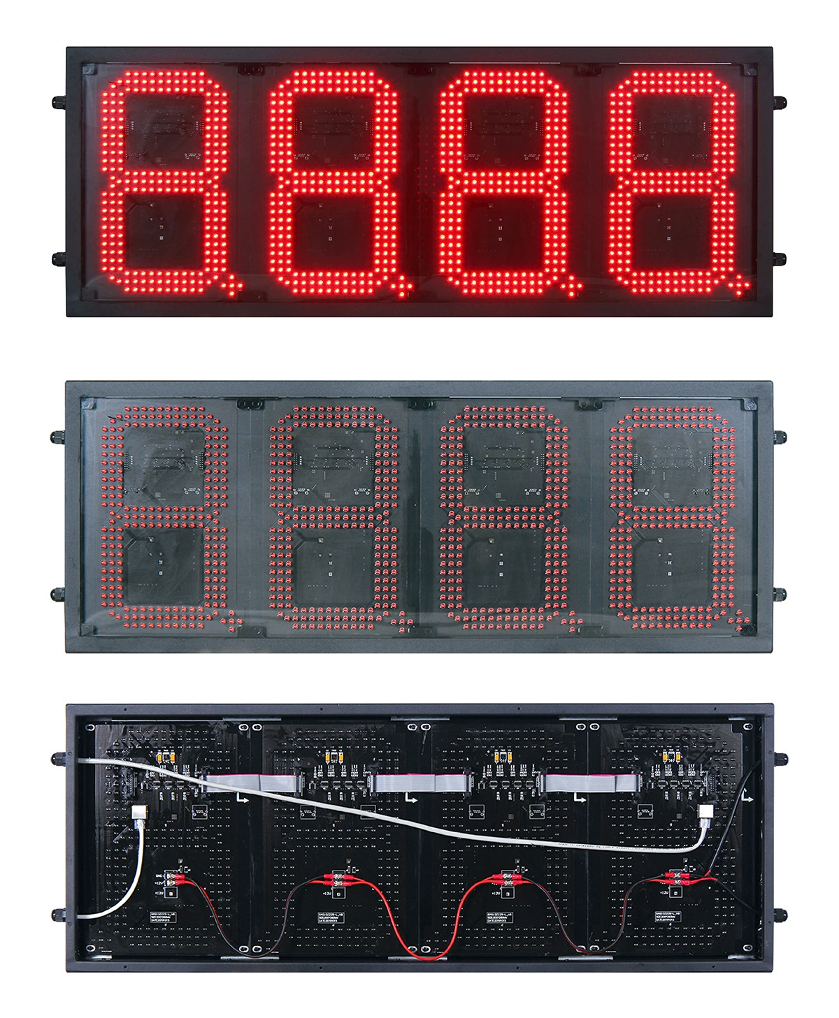 Питательная LED цена нефти экран 10-дюймов красный наружный 8888 экран цены на нефть пульт дистанционного управления LED цена на нефть плитка