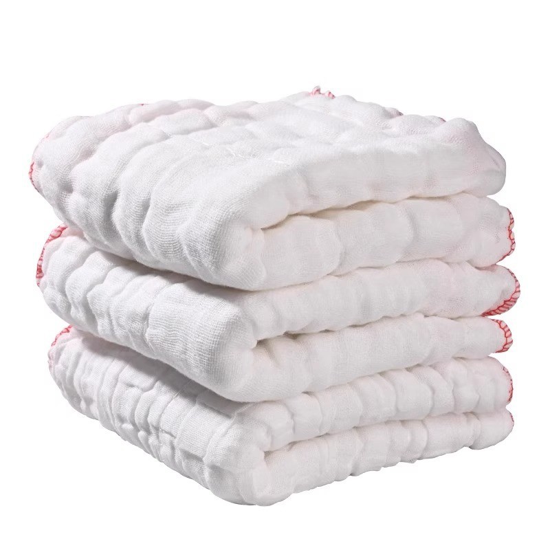 가장자리가 빨간색인 흰색 [12겹 두꺼워짐]