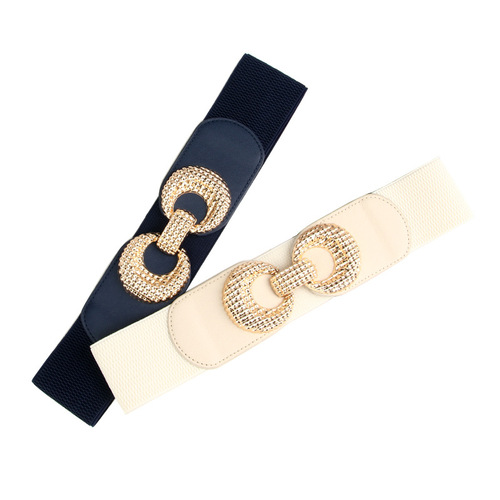 Elastic adjustable belt women's decorative dress coat cinch wide waist versatile high-end fashion accessory belt