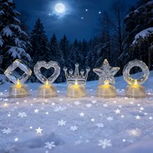 透明水晶蜡烛灯LED电子蜡烛小电子酒吧装饰灯生日礼品亚克力蜡烛