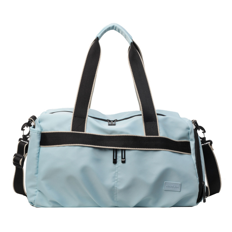 Bolsa de fitness de separación seca y húmeda, bolsa de ropa casual de mujer, bolsa de equipaje con almacenamiento de zapatos independiente, bolsa de viaje de gran capacidad