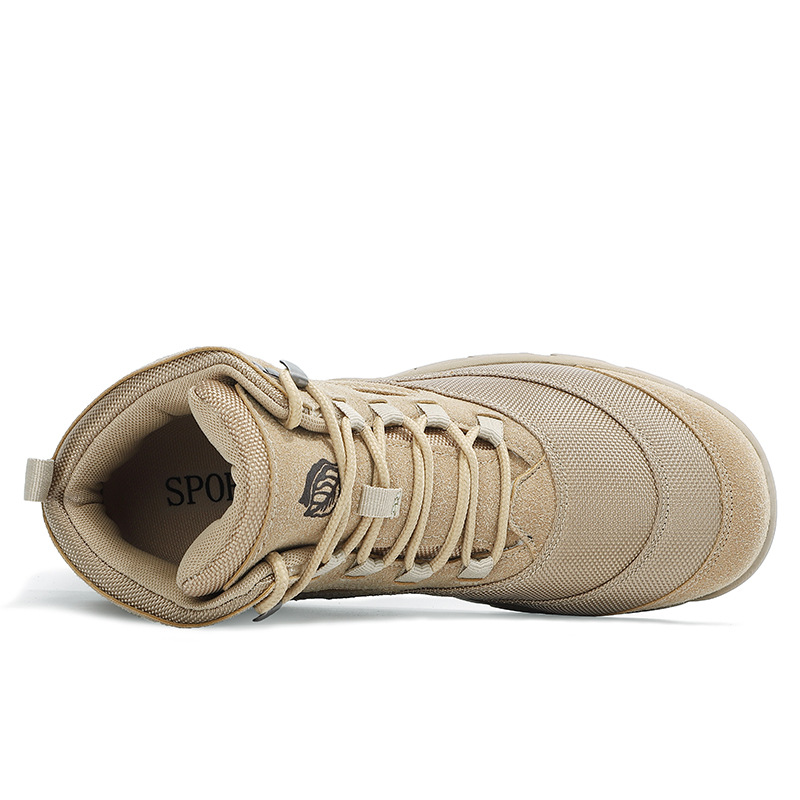 Military boots Tactical boots High school upper leg outdoor combat boots Men's and women's boots Desert boots_voghion.com