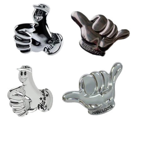 Cross-Border Hot-Selling Car Modified Wiper Ball Finger Wiper Personalized Gesture Wiper Funny Car Wiper Silver
