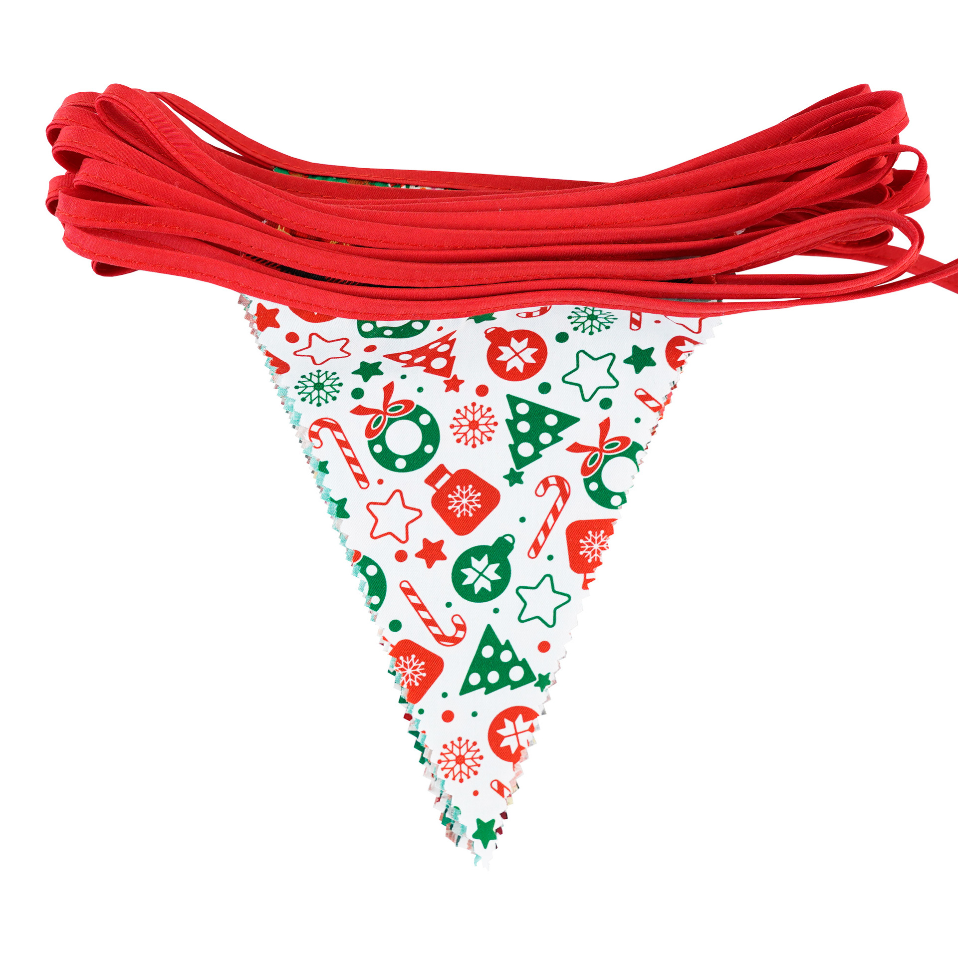 12 Meter 42 Stücke bunte Blumenwellen-Einzelschicht-Baumwolldreiecksflagge Geburtstagsflagge Fotohintergrund Western-Hochzeitsflagge_voghion.com