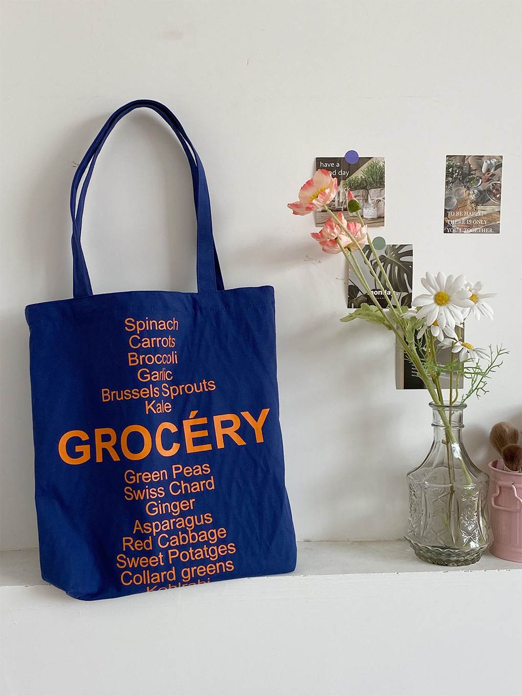 GROCERY 숄더백-네이비블루