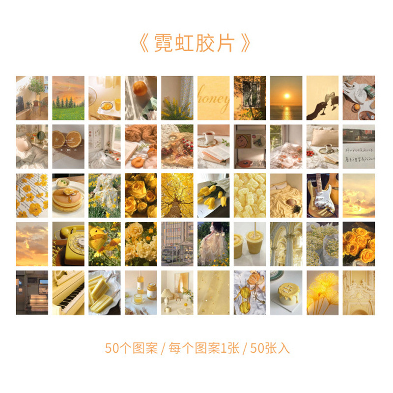 Mojing y papel pegatina libro puesta de sol romántica serie creativa ins estilo diario básico decoración pegatinas decorativas 8