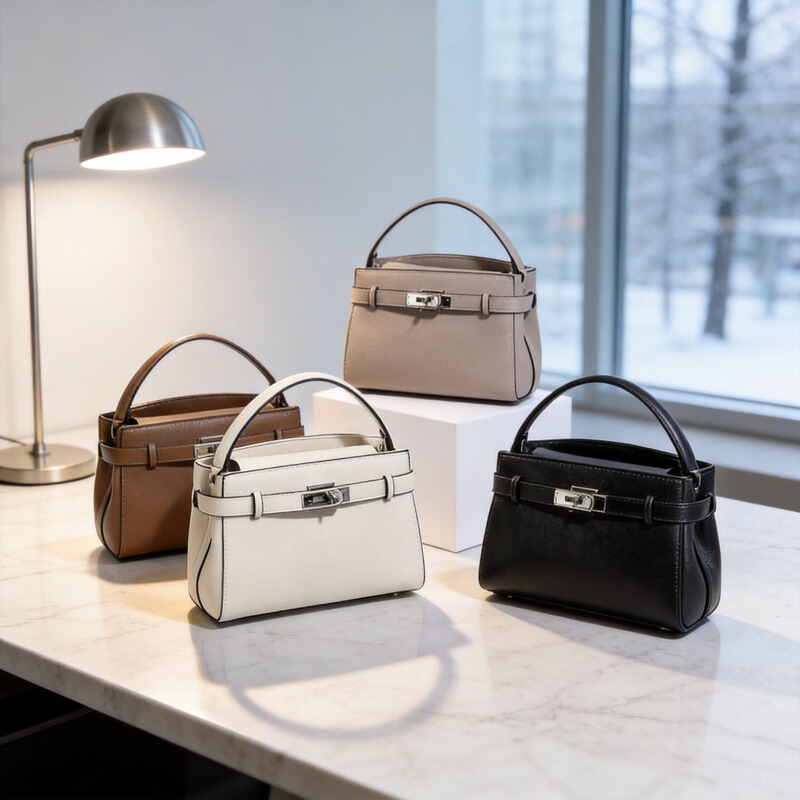 Cross-Border Korean Kelly Handbag for Women 2025 Winter New Trendy Fashion Small Square Bag Commuter Shoulder Crossbody Bag Cross-Border Korean Kelly Handbag for Women 2025 Winter New Trendy Fashion Small Square Bag Commuter Shoulder Crossbody Bag