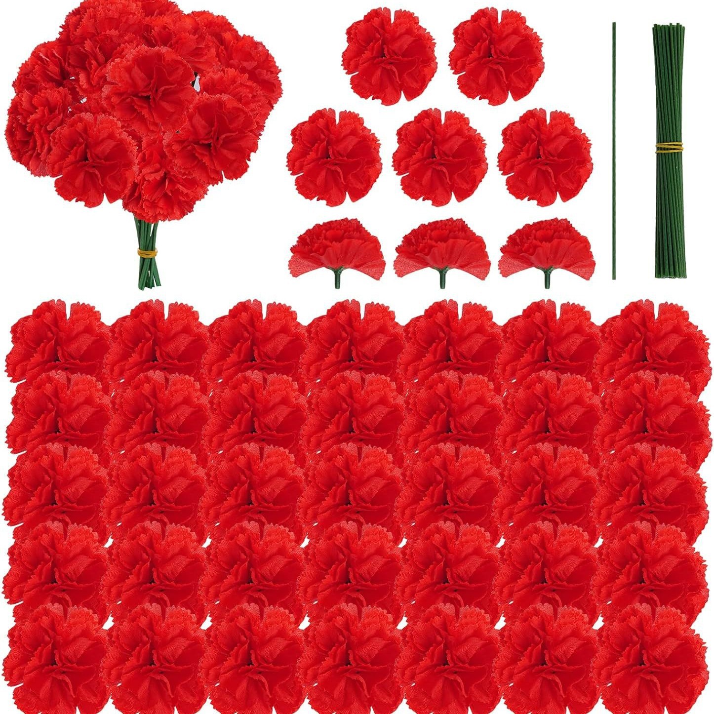 Simulación de la cabeza de clavel de 6 cm de diámetro CM / 9 cm flores de crisantemo de longevidad decoran Halloween con accesorios de guirnalda para el día de los muertos