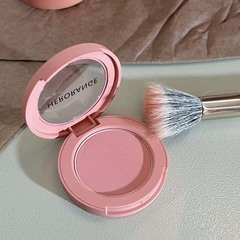 HERORANGE~Creamy Pink Blush Low Saturation Delicate Girl Single Color Palette Peachy Orange Soft Haze Matt Natural Female Student