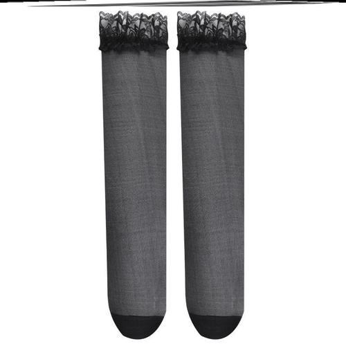 Lace, white, black silk stockings for women: sexy fishnet half-stockings, mid-calf and over-knee styles, perfect for adding a playful, seductive touch to your legs.