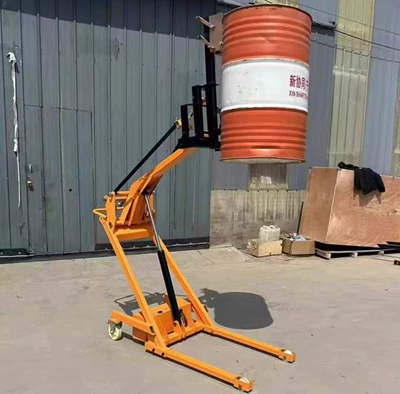 Curved-Arm Loading and Unloading Avtomobil fırlanan platformaları - oil-drum-type-articulated-arm-forklift