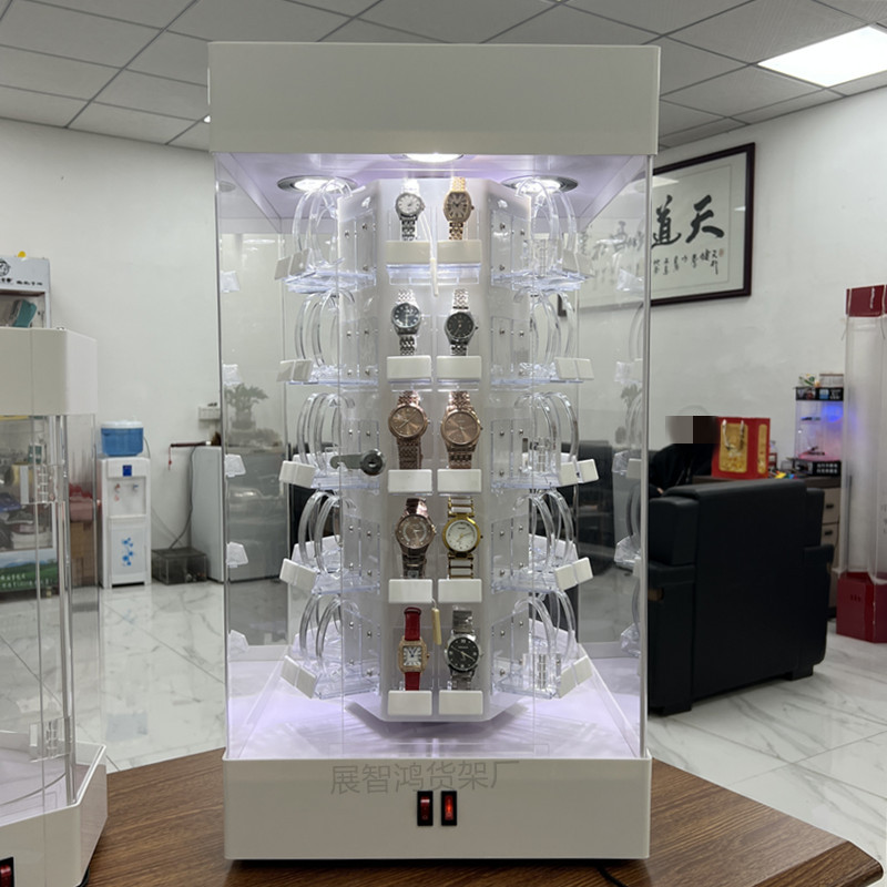 手表展示架旋转手表展示柜表托手表陈列柜手表道具手表架手表柜子