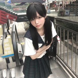 Linglin's Private/Original Jk Sailor Uniform Women's Suit Preppy Style Spring and Summer Short-Sleeved Shirt Sailor Suit Top