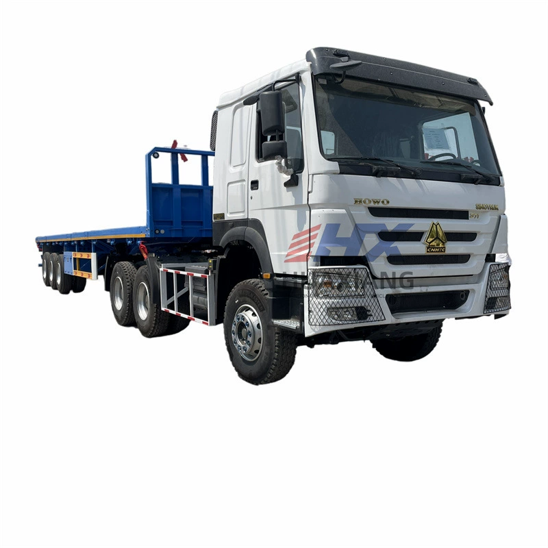 Специальный плоский полуприцеп для перевозки контейнеров 20 и 40 футов, скелетный полуприцеп, портовый плоский полуприцеп