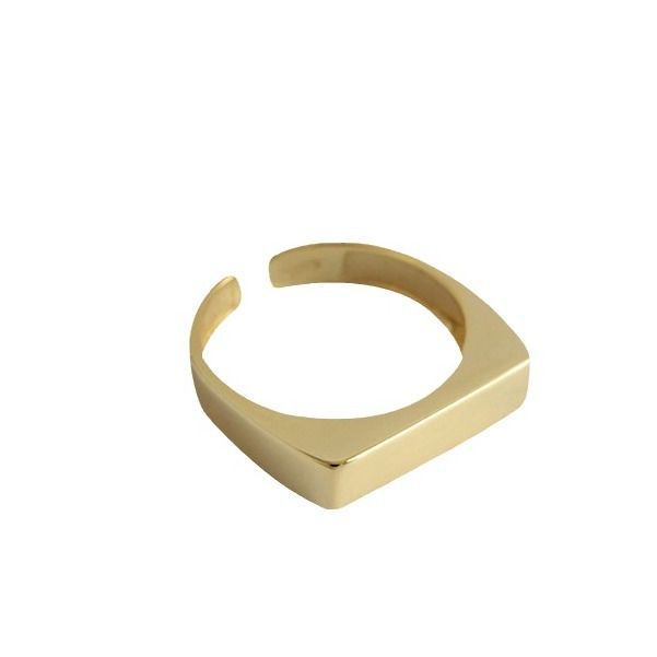 men's Stackable Rings Minimalist Geometric Rectangular Women, Trendy Niche Style For Men, Simple Stackable Ring, Versatile And Unique,_voghion.com