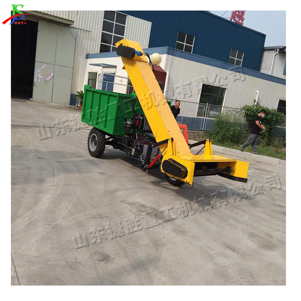 Automático hidráulico auto descarga limpieza de estiércol tipo asiento elevador espiral máquina de alimentación y limpieza de estiércol de granja de ganado máquina integrada de transporte