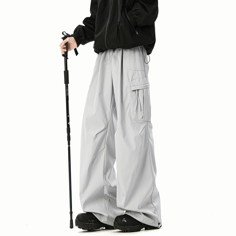 American-style Functional Sports Charge Pants Men's Spring Trendy Brand Paratroopers Cute Pants Relaxed-fit Straight Casual Long Pants