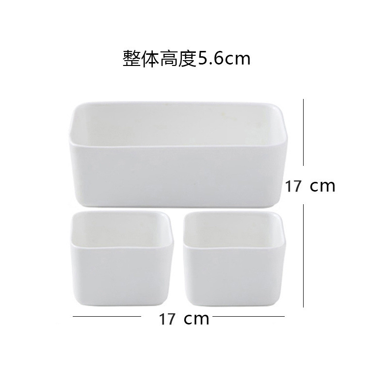 长方形碟子专用方蒸碗蒸蛋碗陶瓷烤箱小吃零食电蒸锅碗家用点心|undefined