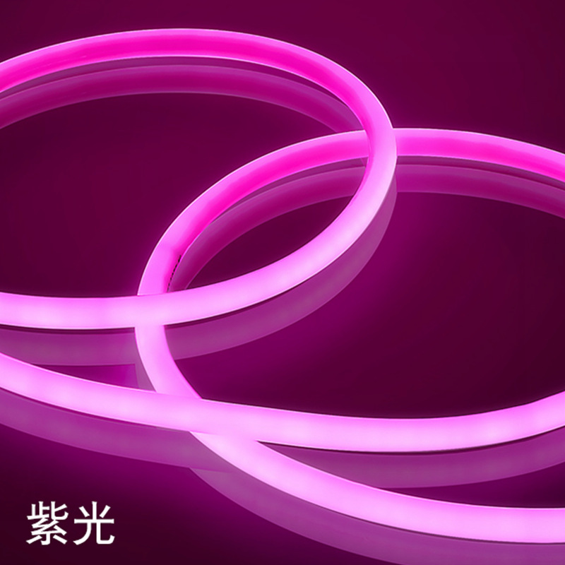 Factory wholesale 12V circular Flexible Neon Light belt 360 luminescence The dark area Highlight LED Silicone patch lamp