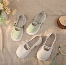 沁雅 2025新款国风玛丽珍鞋增高松糕底中式女鞋法式艳美浅口单鞋