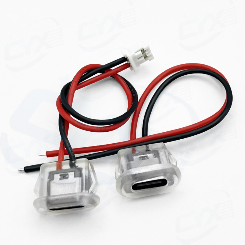 Tipo impermeable C - 2P inyección de pegamento tipo de presión directa base modificada puerto de carga elíptico de automóvil eléctrico