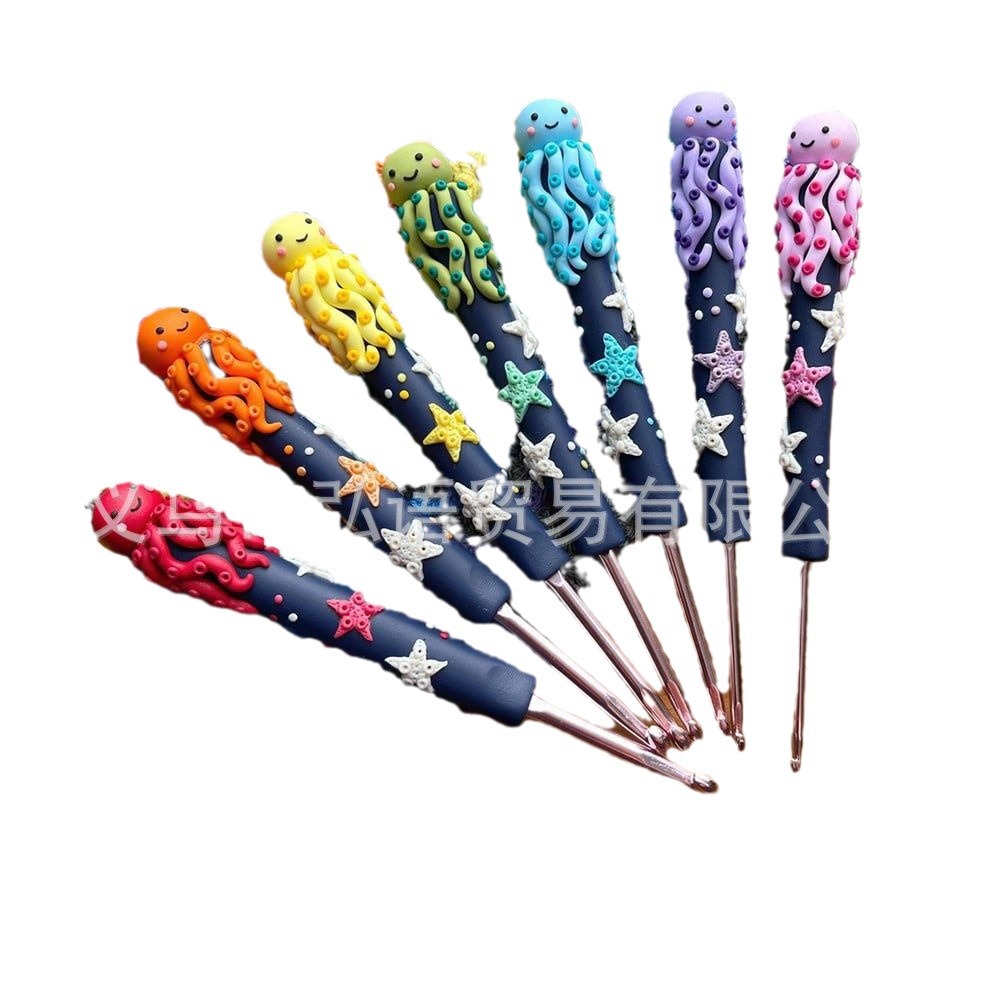 Resina de ganchillo Arco Iris Gnomo ganchillo gancho lana aguja creativo colorido enano crochet