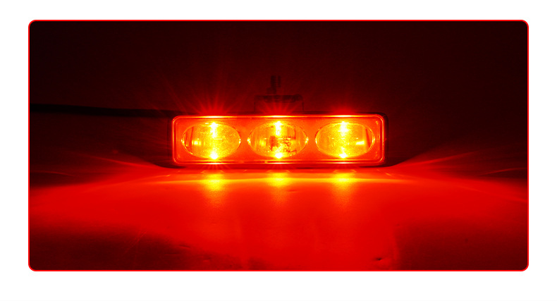 Warning Forklift Light, Line Light, Single-Line Area Light, Led Three-Head Red and Blue Width Indicator Light, Aluminum Shell Forklift Light