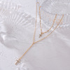 Bamboo necklace, chain, retro brand pendant, simple and elegant design, internet celebrity