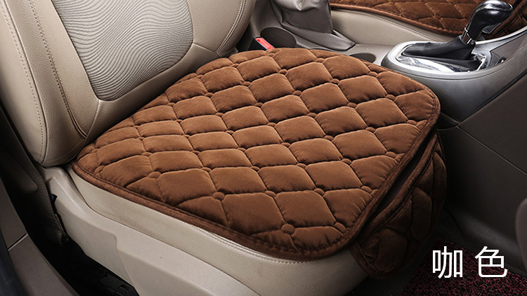 Car cushion plush warm thickened no backrest cushion three-piece set factory outlet