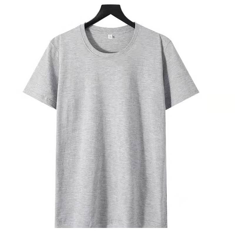 Loose Fit Type Solid Color Pattern Wholesale Men's Simple Style Streetwear Solid Color Short Sleeve Men's T-shirt 90%Cotton