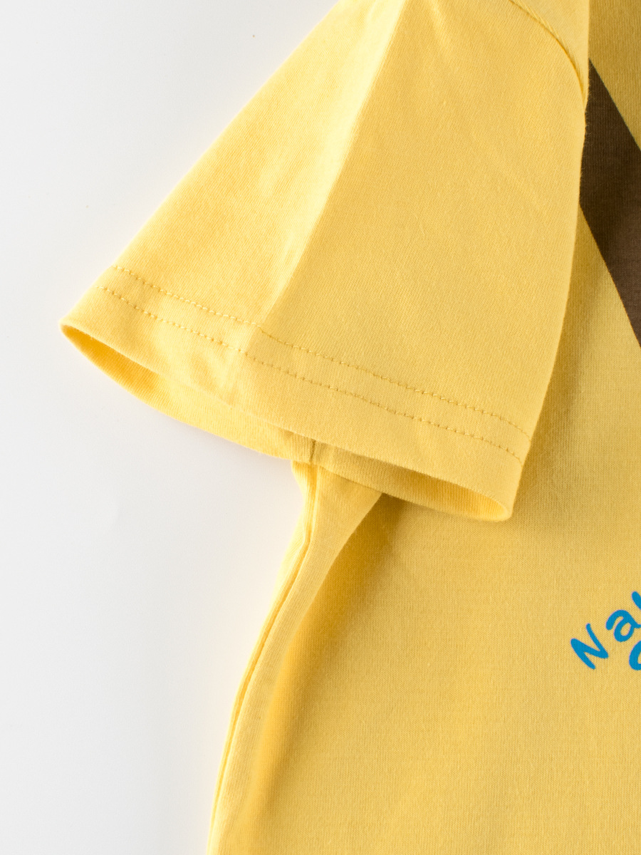 27kids verano nuevos productos ropa para niños dibujos animados para niños camiseta de manga corta al por mayor ropa de bebé para hombres coreanos suministro de Douyin