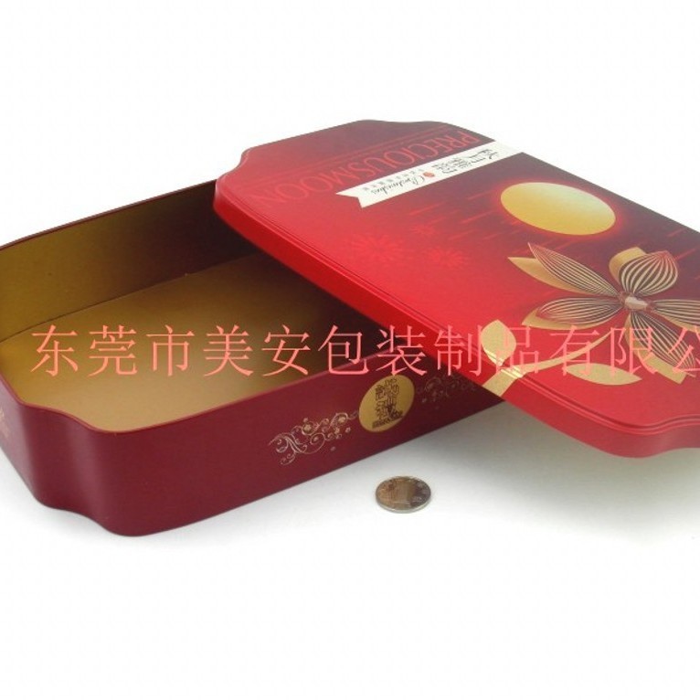 四个装月饼铁盒 新款月饼盒 马口铁盒包装 月饼包装盒   制罐厂家