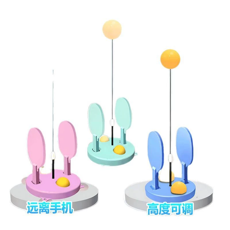 Elastic toy for table tennis for training for double