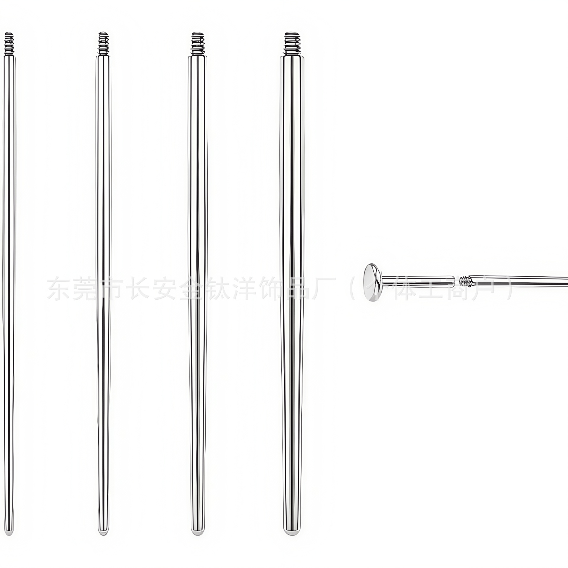 Labret piercing jewelry detail image