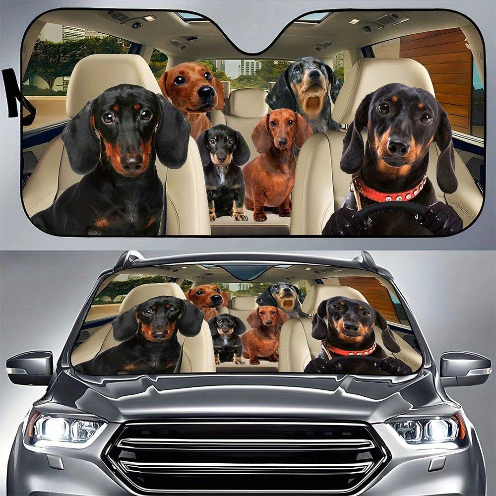 Cross-Border Hot-Selling Front Windshield Heat-Insulating Sunshade Car Universal Aluminum Foil Sunshade Easy to Install and Store