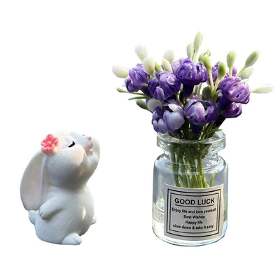 cute rabbit center console doll, Car ornaments