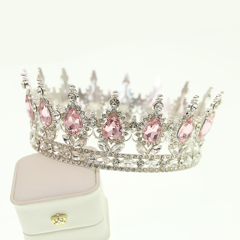 Lady, Queen Style Women's Lady Queen Crown Alloy Rhinestone Plating Crown
