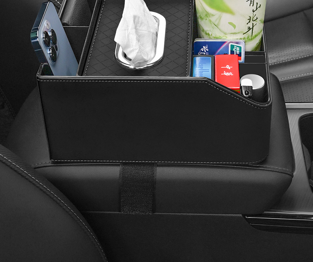 Car armrest box storage box multifunctional tissue box central control high-grade storage box storage rack car inner cup holder