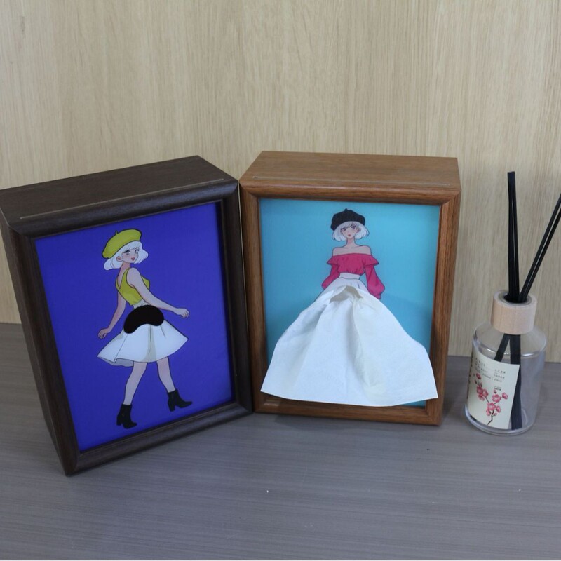 Photo Frame Tissue Box Multifunctional Creative Photo Frame Tissue Box Desktop Dining Table Bed Cabinet Tissue Box Simple High-End Photo Frame