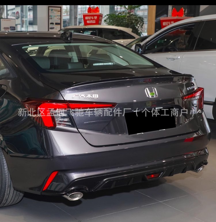 Suitable for 22-23 Models of the Eleventh Generation Civic Model, Phantom Night Style Rear Wing, Fixed Wing, Small Surround, Top Wing, Front Shovel